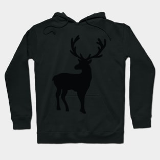 Black and white nordic deer Hoodie